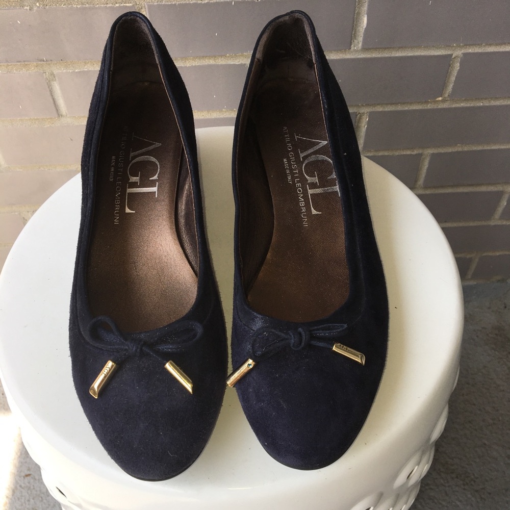 AGL Dark Blue suede shoes
